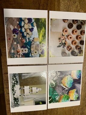 Set of 4 Photo Greeting Cards - Cakes & Cupcakes